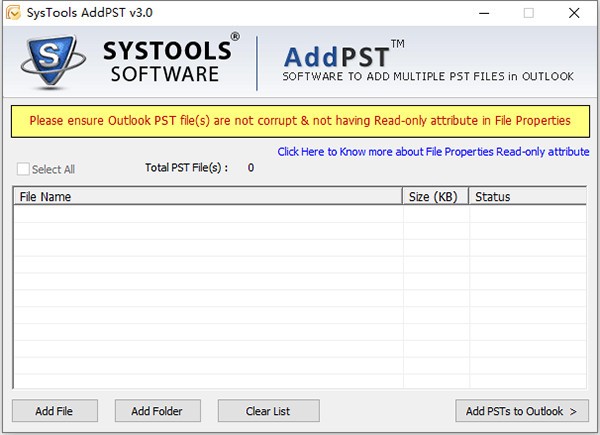 SysTools  AddPST(邮件处理工具)