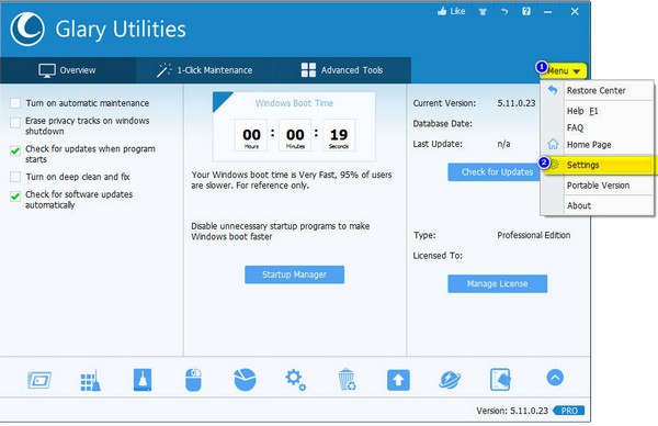 Glary  Utilities  Free