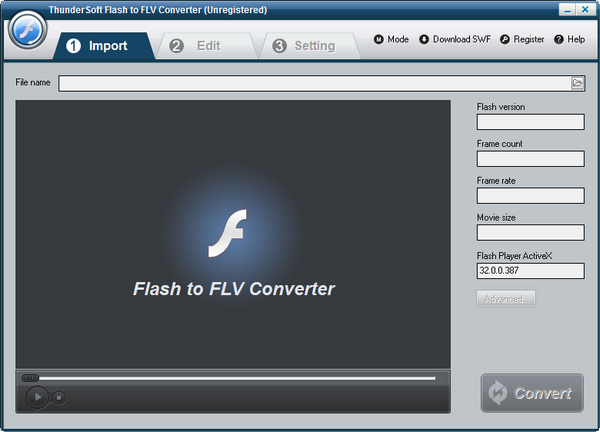 ThunderSoft  Flash  to  FLV  Converter