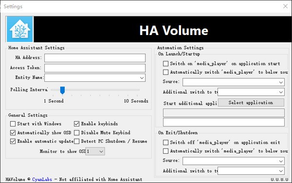 HA  Volume(音频控制软件)