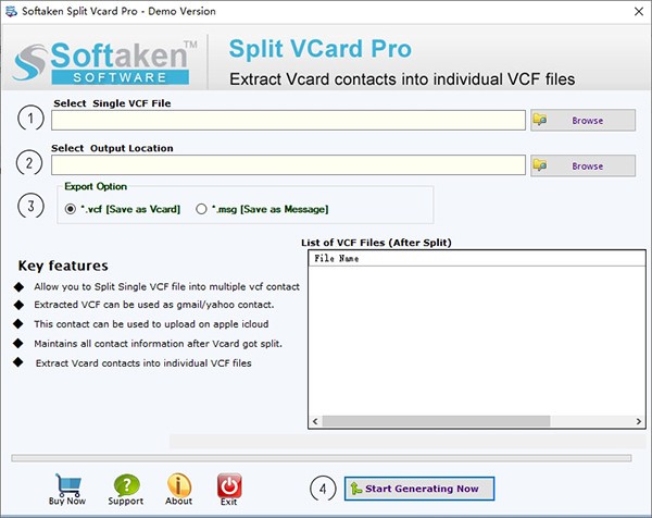 Softaken  Split  Vcard  Pro(文件分割工具)