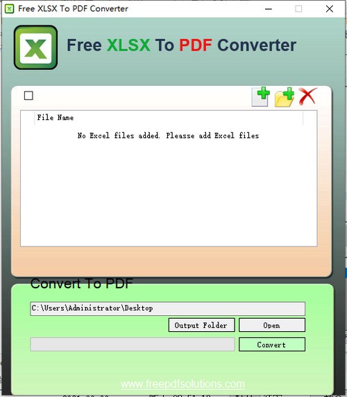 Free  Xlsx  to  Pdf  Converter(文件格式转换工具)