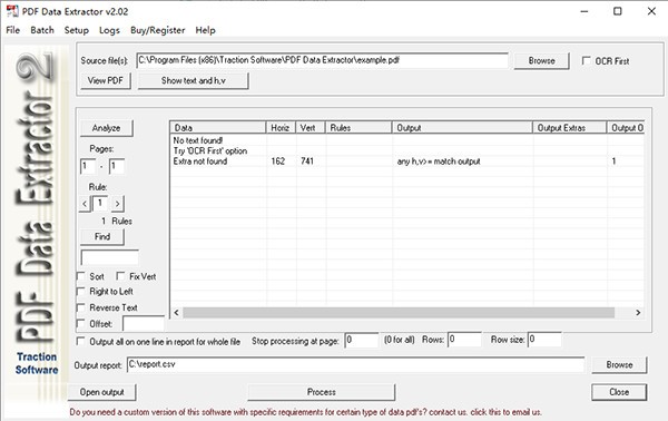 PDF  Data  Extractor(PDF数据提取软件)