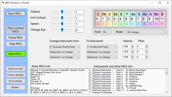 MIDI  Transform(乐器数字接口转换器)