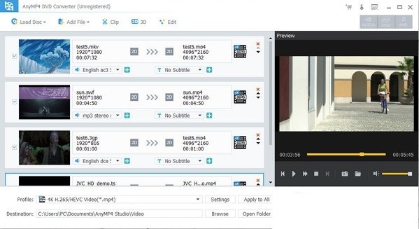 AnyMP4 DVD  Converter(视频格式转换软件)