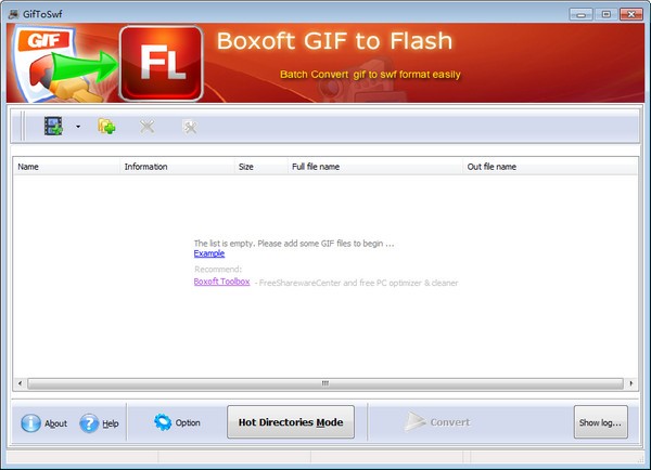 Boxoft  GIF  To  Flash(视频格式转换器)