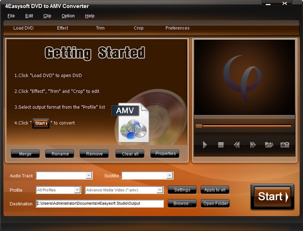 4Easysoft  DVD  to  AMV  Converter(视频转换软件)