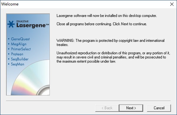 DNASTAR  lasergene(分子生物学软件)