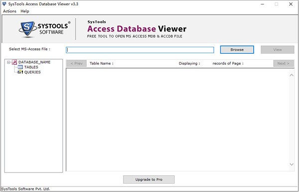 SysTools  Access  Database  Viewer(数据库查看工具)